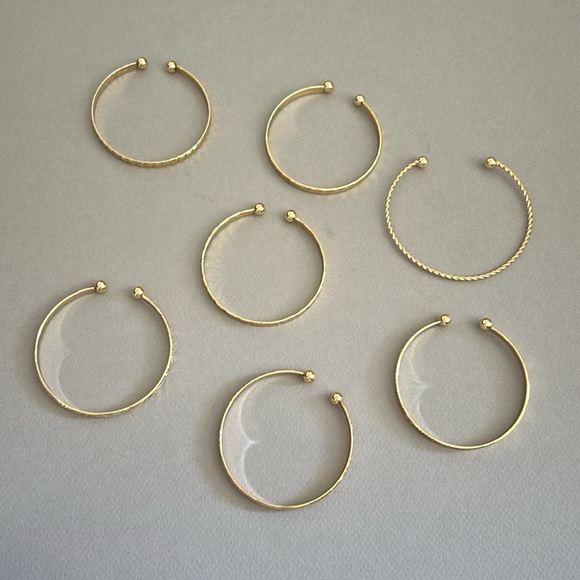 Elegant Gold Bangle Set A1282 - Picture 5 of 5